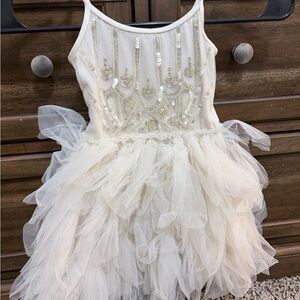 Tutu Du Monde Cream Tulle Dress